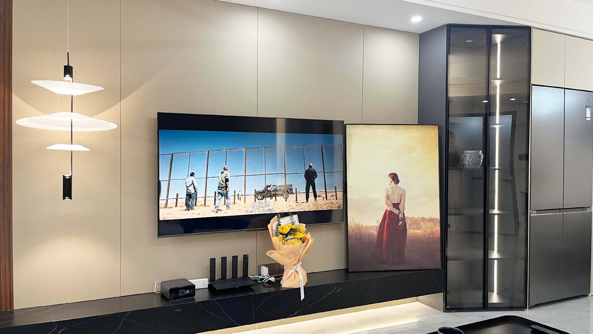 电视墙保利时代现代风格