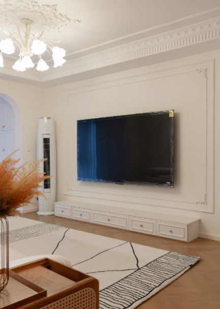 其他法式奶油风装修，装修实景案例，完工案例，装修灵感，装修风格设计，三居室装修设计