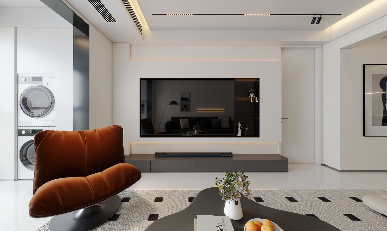 电视墙天汇龙城现代简约